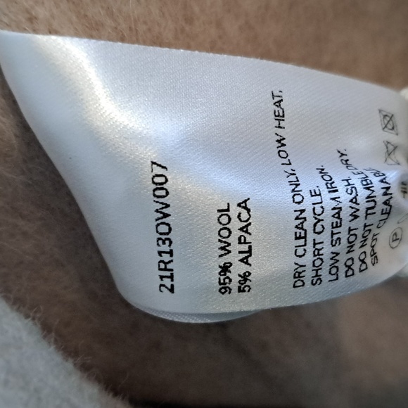 NWT Sylvia Alpaca Wool Belted Trench Coat (Buttermilk) - NAP Loungewear - Picture 15 of 15